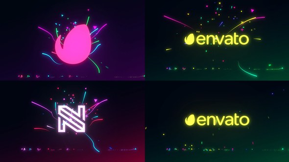 Videohive Minimal Particle Light Logo Logo Stings template preview
