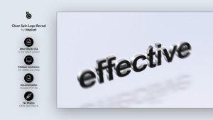Videohive Clean Spin Logo Reveal Logo Stings template preview