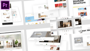 Clean Website Promo MOGRT for Premier Pro Premiere Pro template preview