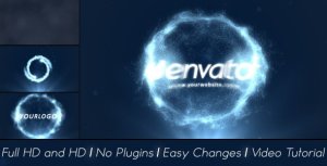 Particles Explosion Logo Reveal Video Displays template preview