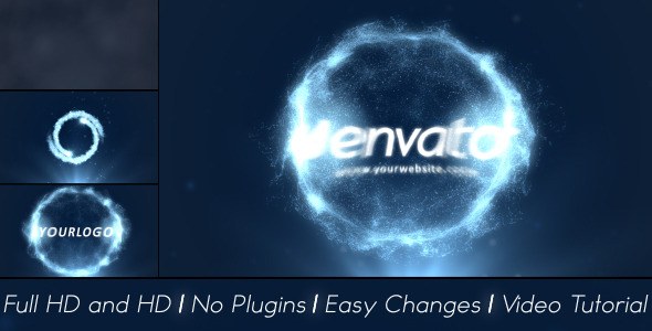 Particles Explosion Logo Reveal Video Displays template preview