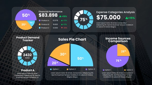 Videohive Pie Chart Infographic Infographics template preview
