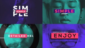 Videohive Simple Opener 21062439 Openers template preview