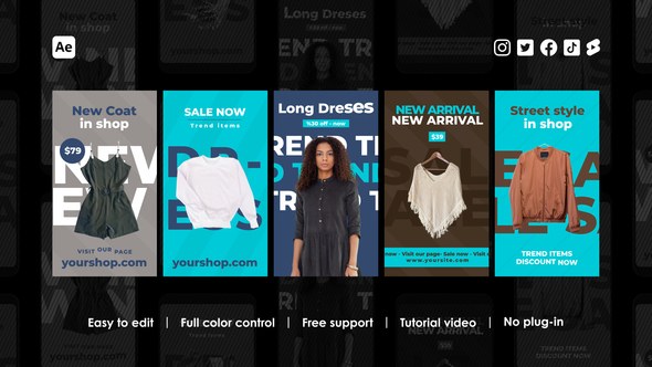 Videohive Commerce Instagram Stories 45018685 Product Promo template preview