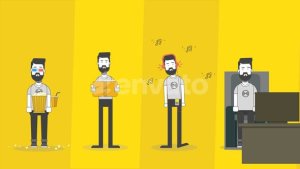 Videohive Promotional 2D Character Explainer Promotional Video Elements template preview