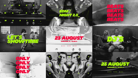 Videohive Music Event Promo / Dynamic Opener / Party Invitation / EDM Festival / Night Club Openers template preview