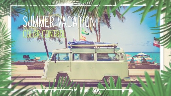 Videohive Minimal Tropical Slideshow Video Displays template preview