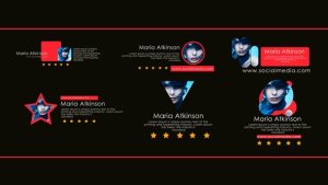 Modern Lower Thirds Premiere Pro template preview