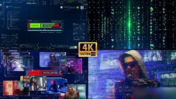 Videohive Digital System Intro Openers template preview