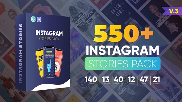 Videohive Instagram Stories v3 24119749 Product Promo template preview