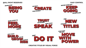 Videohive Creative Titles V3.0 | AE Broadcast-packages template preview