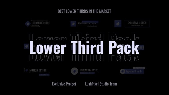 Videohive Name Tag | Logo Lower Third Titles template preview