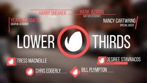Lower Thirds Video Displays template preview