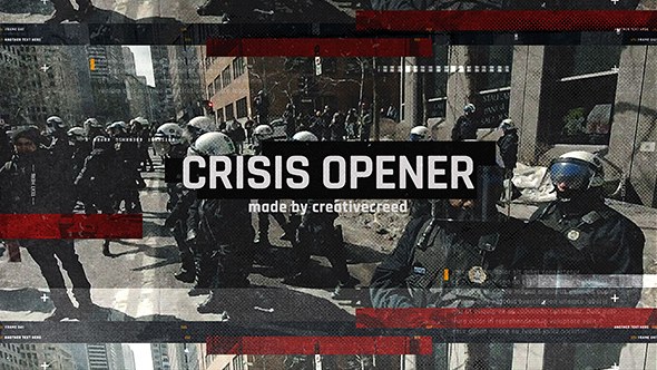 Videohive Crisis Opener / Dynamic Grunge Slideshow / Riot and Rebellion / Revolt and Protest / Cataclysm Openers template preview