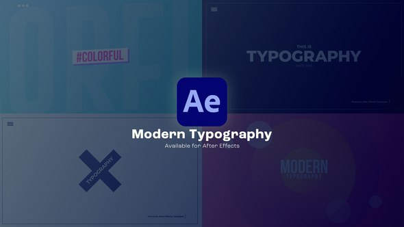 Videohive Modern Typography 47555371 Titles template preview
