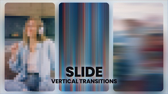 Videohive Vertical Slide Transitions Elements template preview