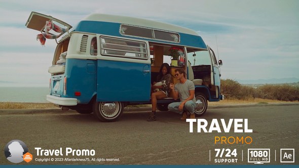 Videohive Travel Intro Promo 44533864 Video Displays template preview