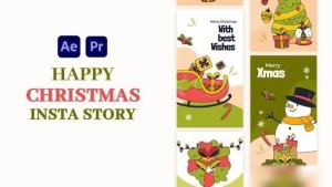 Videohive Christmas Celebration Instagram Story Openers template preview