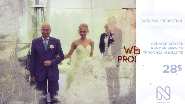 Wedding Production Video Displays template preview