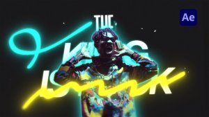 Videohive Grunge Neon Personal Promo Openers template preview