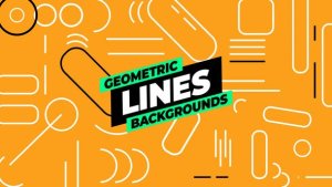 Videohive Geometric Lines Backgrounds 54822137 Elements template preview