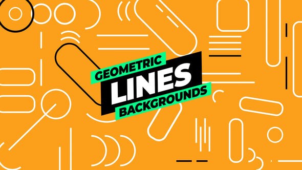Videohive Geometric Lines Backgrounds 54822137 Elements template preview