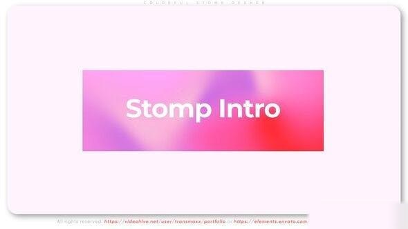 Videohive Colorful Stomp Opener Openers template preview