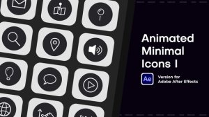 Videohive Animated Minimal Icons I Elements template preview