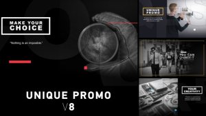 Unique Promo v8 | Corporate Presentation Video Displays template preview