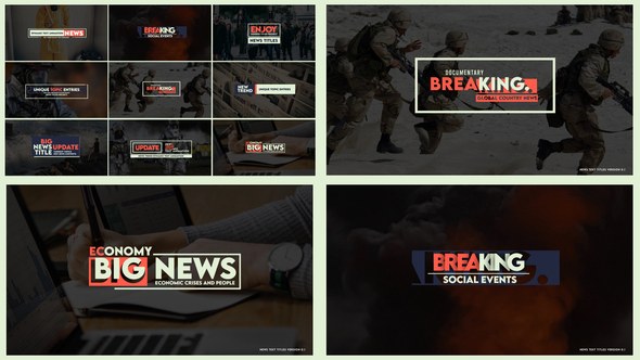 Videohive News Text Titles Version 0.1 Titles template preview