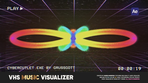 Videohive VHS Music Visualizer Elements template preview