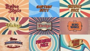 Videohive Retro Titles 48635069 Titles template preview