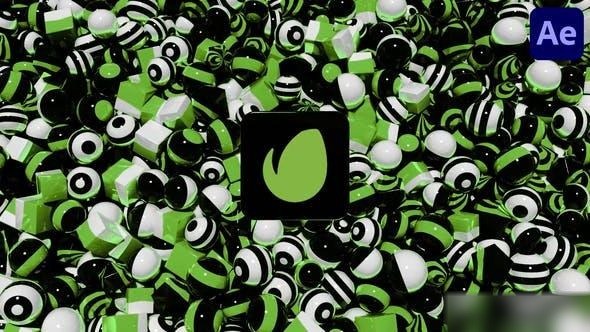 Videohive 3D Abstract Shapes Logo | After Effects Logo Stings template preview