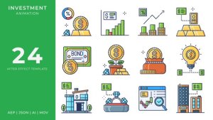 Videohive Investment Animated Icons | After Effects Elements template preview