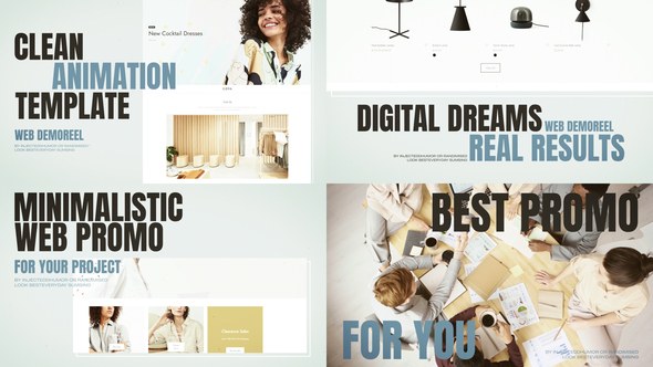 Videohive Minimalistic Website Promo 54239364 Product Promo template preview