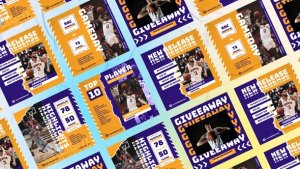 Videohive Basketball Superstar Posts Product Promo template preview