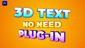 3D Animated Texts Premiere Pro template preview