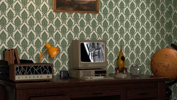 Videohive Old Computer Mockup 59017477 Product Promo template preview
