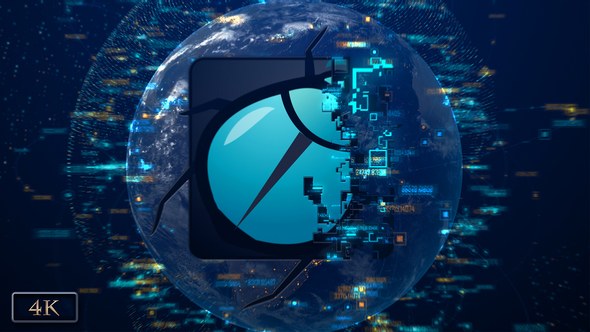 Videohive High Tech World Connection Logo Reveal 4K Logo Stings template preview