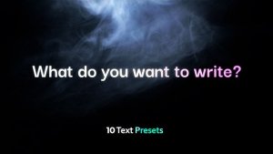 Videohive Text Scene Titles template preview