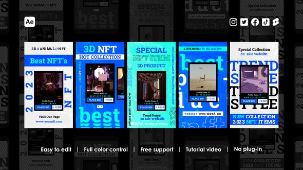 Videohive Crypto Instagram Reels Product Promo template preview