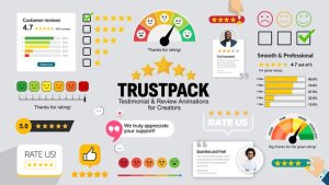 Videohive TrustPack вЂ“ Testimonial & Review Animations for Creators Elements template preview