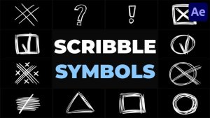 Videohive Scribble Symbols | After Effects Elements template preview