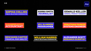 Videohive Adaptive Lower Thirds  AE Elements template preview