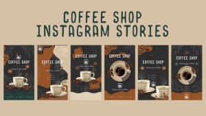 Videohive Coffee shop instagram stories 48700328 Product Promo template preview