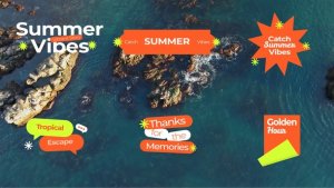 Videohive Summer Title Widget Openers template preview