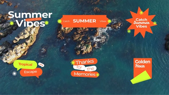 Videohive Summer Title Widget Openers template preview