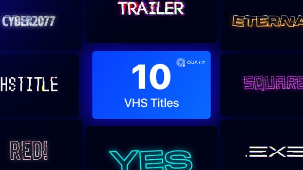 Videohive VHS Titles Vol. 02 Titles template preview