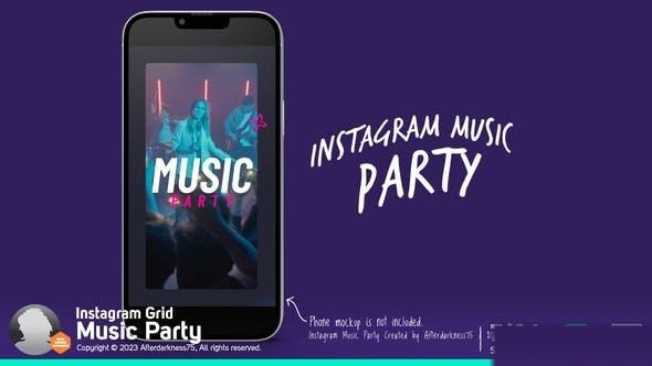 Videohive Instagram Music Party Openers template preview