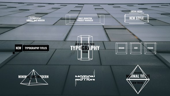 Videohive Typography Titles _AE 52191645 Titles template preview